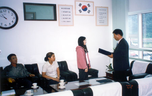 장학증서 및 장학금 수여(군산, 보령)